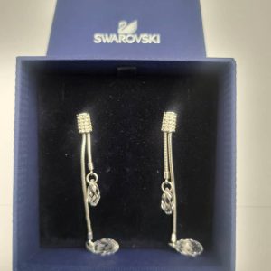 Swarovski Earrings & Necklace Rhodium Set