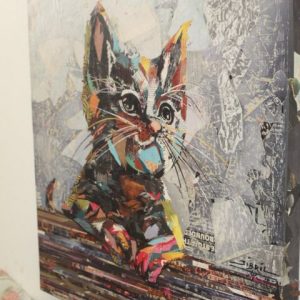 Live for Fun Portrait Collage Painting