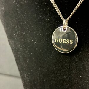 Guess Serpent Disc Pendant Necklace