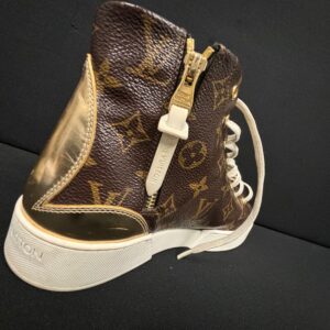 Louis Vuitton Brown Monogram Canvas and Leather Sneakers