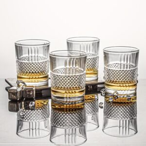 Set of 4 Crystal Whiskey Glasses