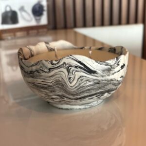 Gold-Edged Asymmetrical Candle